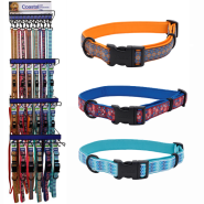 Ribbon Weave 6 Color Collar & Leash Display