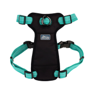 K9 Explorer Brights Reflct Front Harness 1x20-30" Ocean