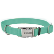 Coastal Adj. Collar w/Metal Buckle Teal 5/8x10-14"