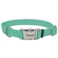 Coastal Adj. Collar w/Metal Buckle Teal 1x14-20"