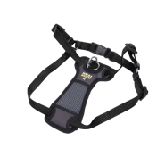 Walk Right Front-Connect Padded Harness 20"-30" Black Medium