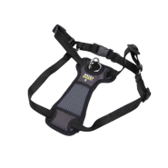 Walk Right Front-Connect Padded Harness 16"-24" Black Sm
