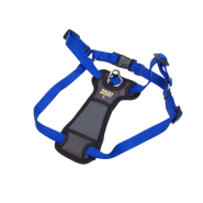 Walk Right Front-Connect Padded Harness 24"-38" Blue Large