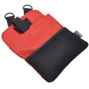 Coastal Multi-Function Hinge Closure Treat Bag Red