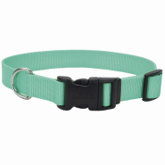 Coastal Adj. Collar w/Plastic Buckle Teal 3/8x8-12"