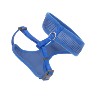 ComfortSoft Wrap Adj Cat Mesh Harness 3/8x14-16" Blue