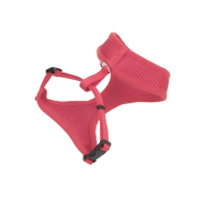 ComfortSoft Wrap Adj Cat Mesh Harness 3/8x14-16" Red