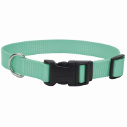 Coastal Adj. Collar w/Plastic Buckle Teal 5/8x10-14"