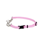 Adj Check Training Collar w/Buckle 3/8" Bright Pink 15"