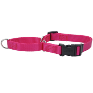 No Slip Martingale Adj. Collar w/Buckle PinkFlmgo 3/8x10-12"