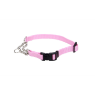 Adj Check Training Collar w/Buckle 5/8" Bright Pink 18"