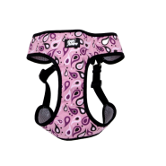 Pet Attire Adj DesignerWrap Harness 5/8x19-23" Pink Pais