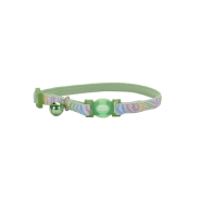 Safe Cat Glow in the Dark Adj. Collar Green Stripe 8-12"