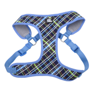 Pet Attire Adj DesignerWrap Harness 3/4x22-28" Navy Plaid