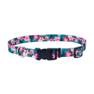 Pet Attire Adj Collar 1"x26" Tropical Flowers