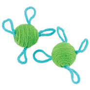 Coastal Turbo Cat Toy Wool Balls Green One Size