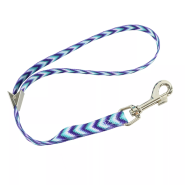 Styles Dog Adj Grooming Loop TealPurpleDiamonds 3/8"x18"