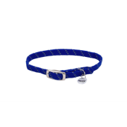 Elasta Cat Refl Safety Stretch Collar Blue 10"