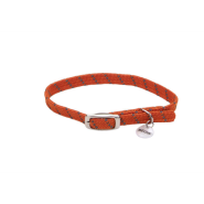 Elasta Cat Refl Safety Stretch Collar Orange 10"
