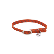 ElastaCat Refl Safety Stretch Collar Orange 10"