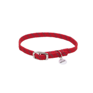 ElastaCat Refl Safety Stretch Collar Red 10"