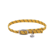 Elasta Cat Refl Safety Stretch Collar Yellow 10"