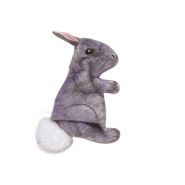 Life-like Cat Toys Grey Rabbit