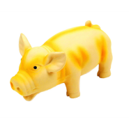 Rascals Grunt Toy Latex Pig Yellow 6.25"