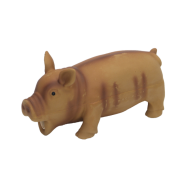 Rascals Grunt Toy Latex Pig Brown 7.5"