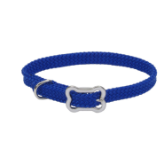 Sunburst Collar w/Bone Buckle Blue 3/8x10"