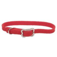 Sunburst Collar w/Bone Buckle Red 3/8x10"