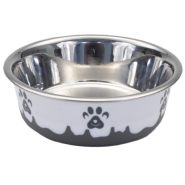 Maslow Design Bowl Paw Grey/White 54 oz