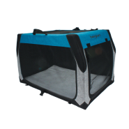 Bergan Collapsible Crate Heathered Grey/Blue 24Lx17Wx17H