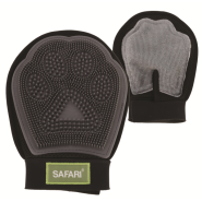 Safari Grooming Mitt Black & Gray One Size