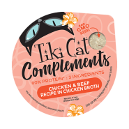 Tiki Cat Compliments Wet Topper Chicken & Beef 8/2.1 oz