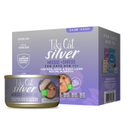 Tiki Cat Silver 11+ Chk Duck & Duck Liver in Broth 6/2.4oz