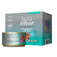 Tiki Cat Silver 11+ Tuna & Mackerel in Tuna Broth 6/2.4 oz