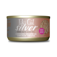 Tiki Cat Silver 11+ Chicken in Chicken Broth 12/2.4 oz