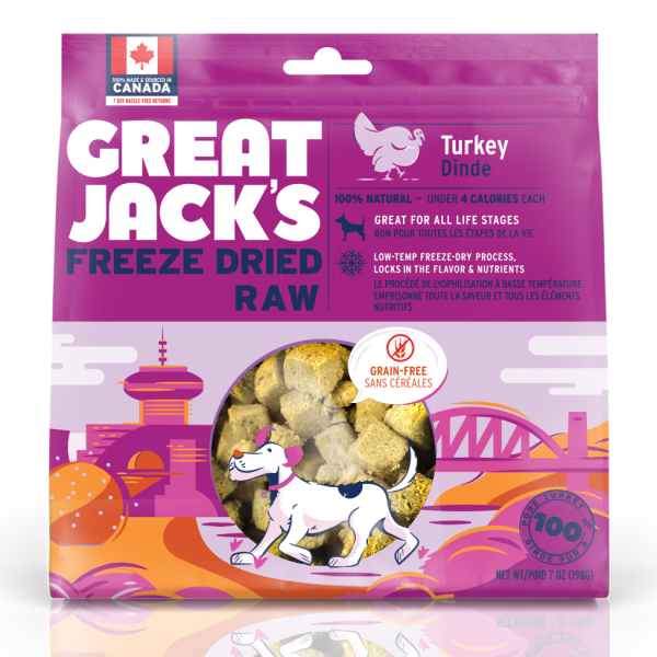 Great Jack's Dog Treats FD 100 Turkey 198 g Pan Pacific Pet