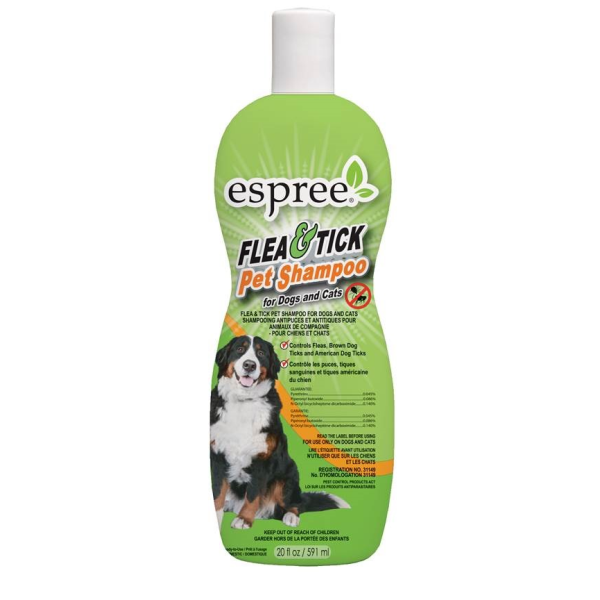 Espree Dog/Cat Flea and Tick Pet Shampoo 20 oz Pan Pacific Pet
