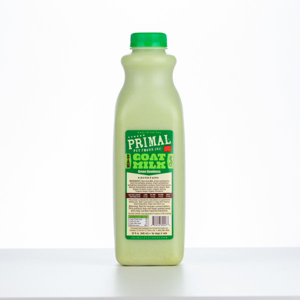 Primal Frozen Raw Goat Milk Green Goodness Quart / 32 oz ...
