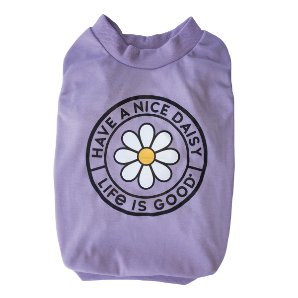 Life is Good Dog TShirt Lilac Large 26" 2040 lb Pan Pacific Pet