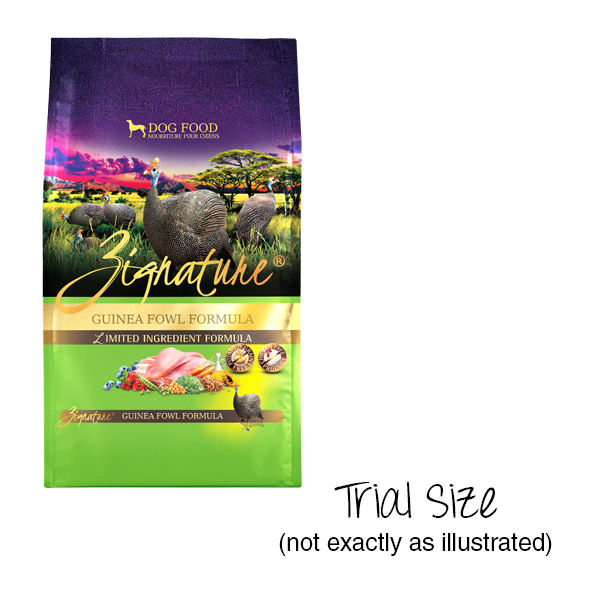 zignature guinea fowl dog food