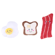 ZippyPaws Miniz Breakfast Foods 3pc