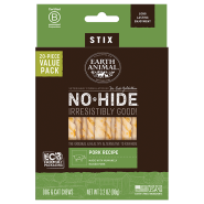 Earth Animal Dog/Cat NoHide Chew Stix Pork 20pk