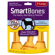 SmartBones Bacon & Cheese LG 3 pk