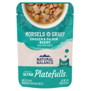 NB Platefulls Cat Chicken & Salmon in Gravy Pouch 24/3 oz