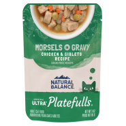 NB Platefulls Cat Chicken & Giblets in Gravy Pouch 24/3 oz