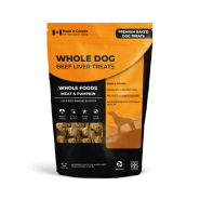 Whole Dog Beef Liver Snaps Whole Foods Meat & Pumpkin 380 g