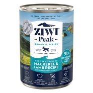 ZIWI Peak Dog Mackerel & Lamb 12/13.75 oz Cans